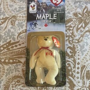 MAPLE The Bear 1999 McDonald’s TY BEANIE BABY W Rare Errors 1993 Oakbrook Great!